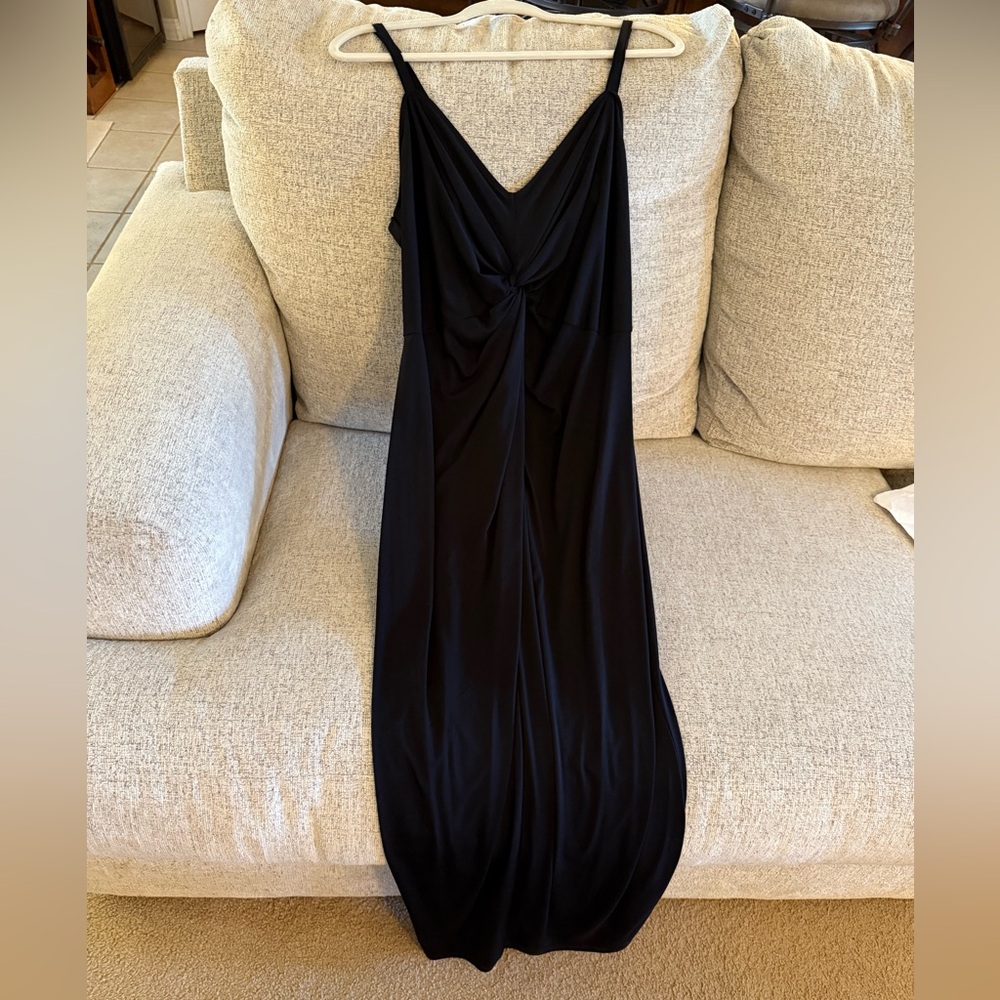 Torrid New with Tags black semi formal column twist tie front dress size 00 lg